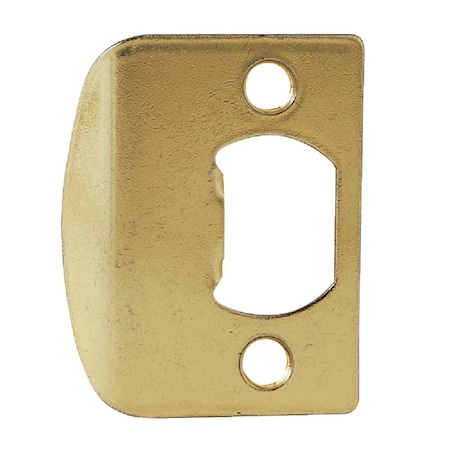 Kwikset Polished Brass 1-3/4 In. Full Lip Strike Plate 3437-3